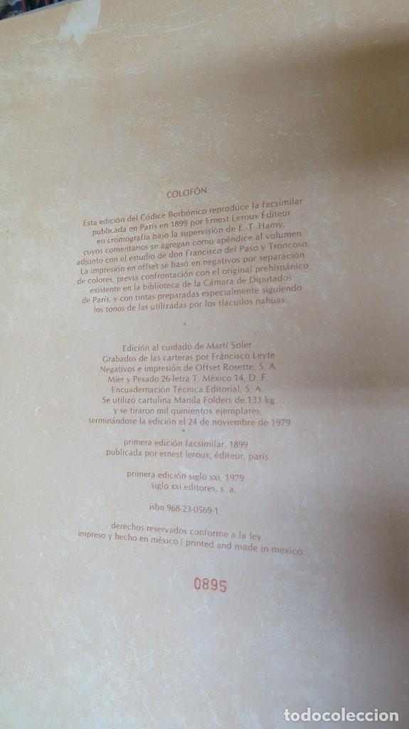 Libros de segunda mano: CODICE BORBONICO. FRANCISCO DEL PASO. FACSIMIL. 1500 EJEMPLARES - Foto 18