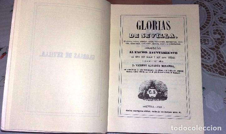 Libros de segunda mano: GLORIAS DE SEVILLA. FACS&Iacute;MIL DE LA EDICI&Oacute;N DE 1849 - Foto 1
