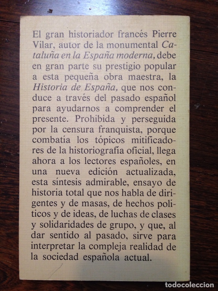 Libros de segunda mano: Libro Historia de Espa&ntilde;a. Pierre Vilar - Foto 2