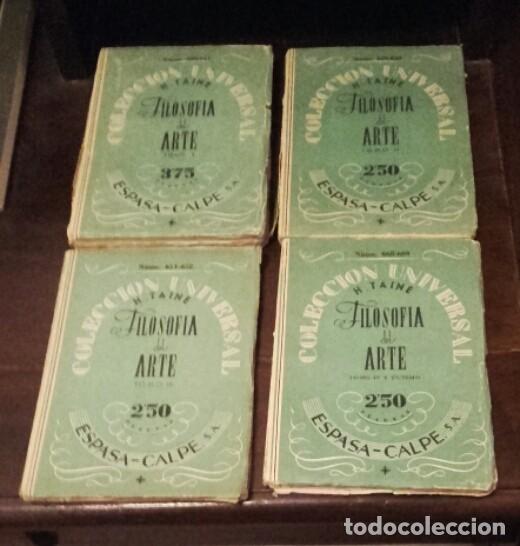 Libros de segunda mano: Filosof&iacute;a del Arte. Cuatro libros. - Foto 1