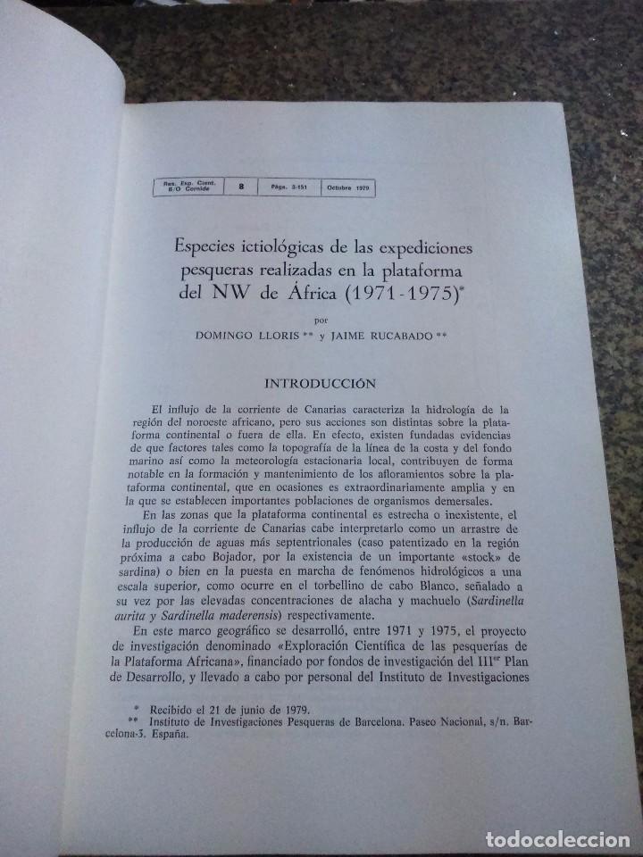 Libros de segunda mano: RESULTADOS EXPEDICIONES CIENTIFICAS DEL BUQUE OCEANOGRAFICO CORNIDE DE SAAVEDRA -- N&ordm; 8 -- - Foto 3