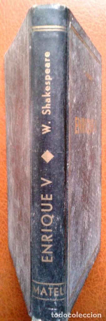 Libros de segunda mano: ENRIQUE V. W. SHAKESPEARE. EDITORIAL MATEU. - Foto 2