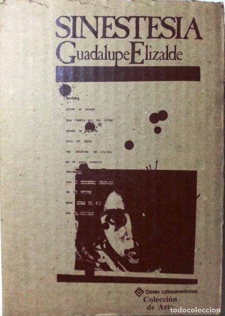Libros de segunda mano: Sinestesia. Elizalde, Guadalupe. 1&ordf; Edicion. - Foto 1