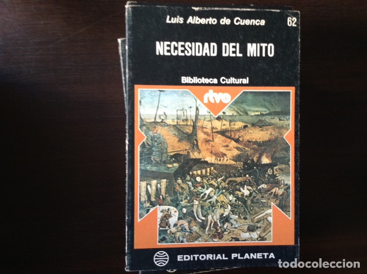 Libros de segunda mano: Necesidad del mito. Luis Alberto de Cuenca - Foto 1