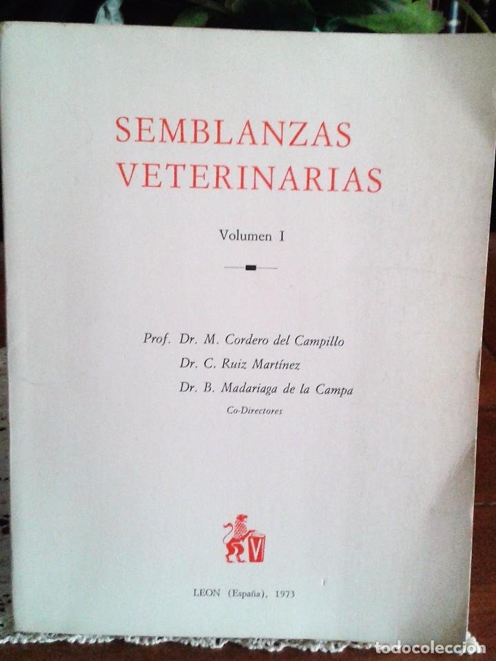 Libros de segunda mano: SEMBLANZAS VETERINARIAS VOL. I  CORDERO DEL CAMPILLO Y OTROS LE&Oacute;N 1973 - Foto 1