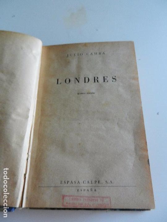 Libros de segunda mano: LONDRES  ESPASA CALPE 1949. - Foto 2