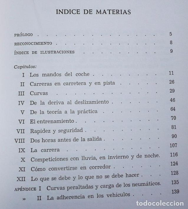 Libros de segunda mano: Conducci&oacute;n en las competiciones - Pa&uacute;l Frere (Editorial Blume, 1968) - Foto 4