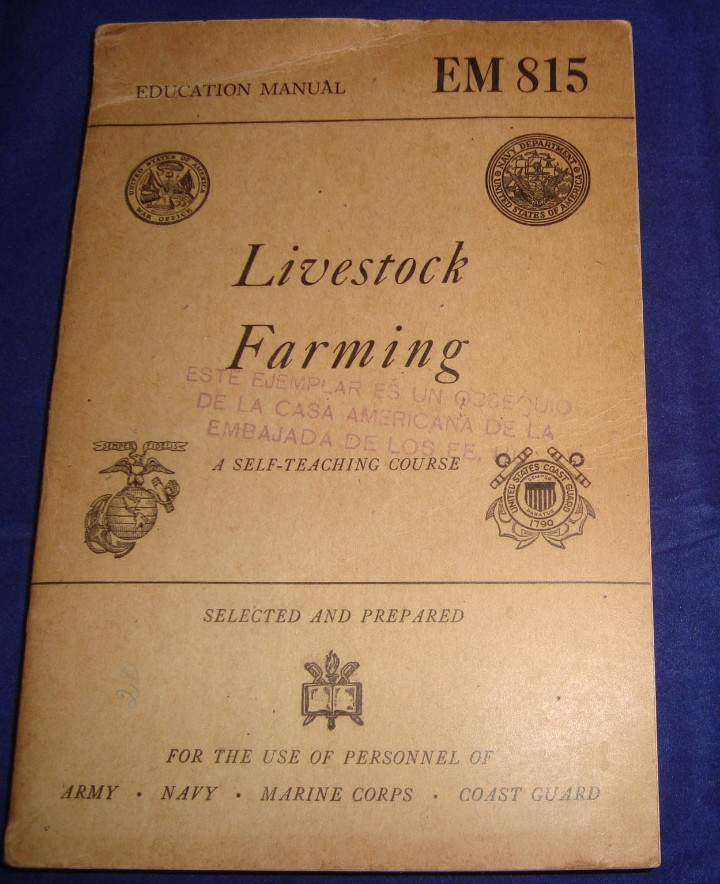 Libros de segunda mano: Education Manual EM 815: Livestock Farming, A Self-Teaching Course 1944, By William Jackson - Foto 10 - 104465647