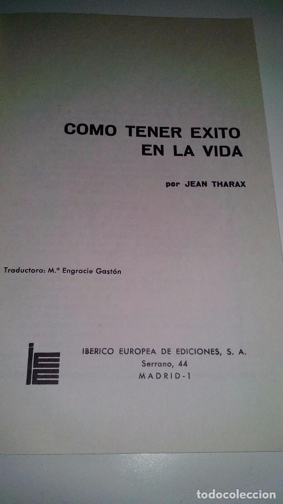 Libros de segunda mano: COMO TENER EXITO EN LA VIDA-Jean Tharax - Foto 3