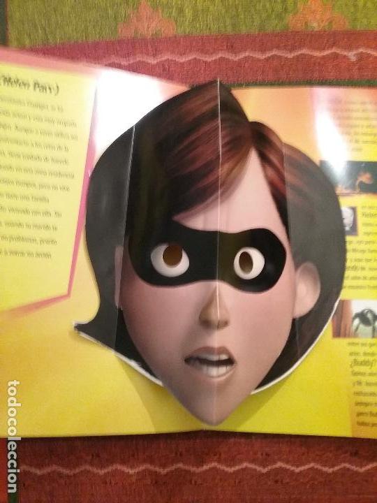 Libros de segunda mano: POP UP LOS INCRE&Iacute;BLES LIBRO DE M&Aacute;SCARAS EN 3D DISNEY PIXAR - Foto 2