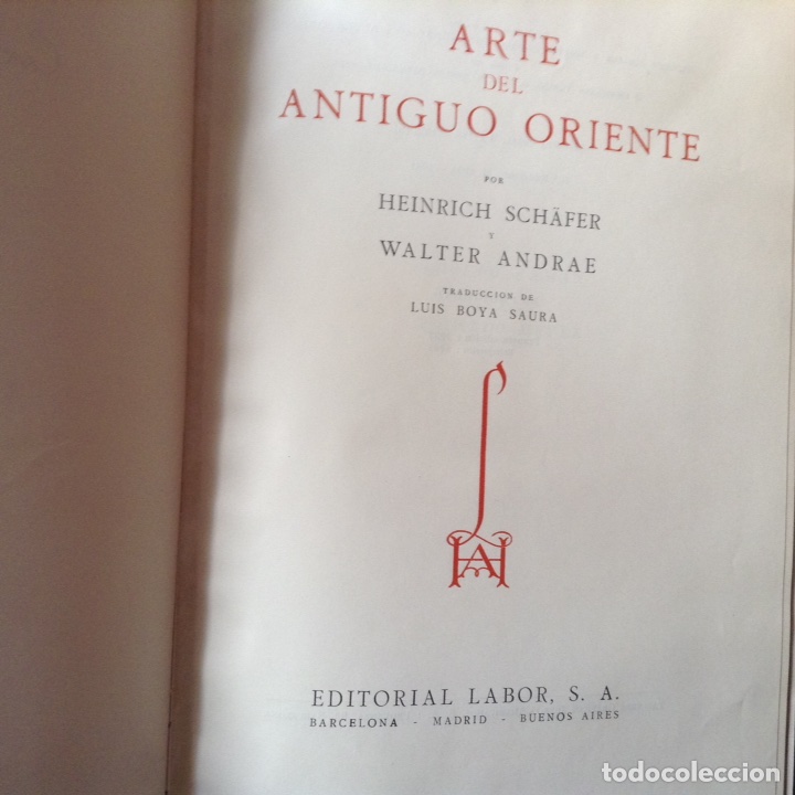 Libros de segunda mano: Arte del,antiguo Oriene. Labor - Foto 2