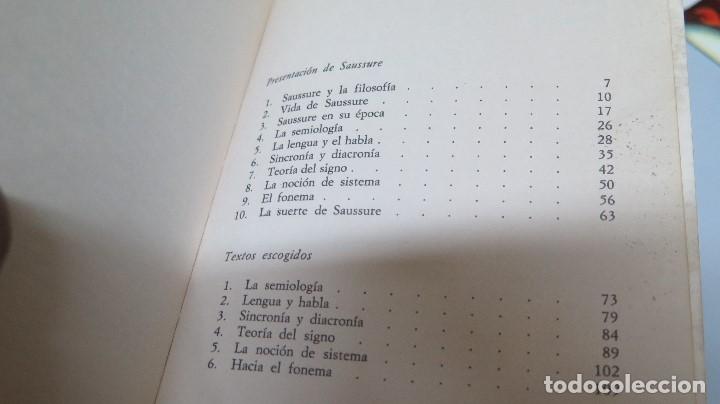 Libros de segunda mano: SAUSSURE. PRESENTACION Y TEXTOS. GEORGES MOUNIN - Foto 2