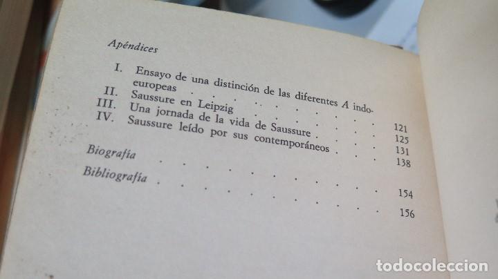 Libros de segunda mano: SAUSSURE. PRESENTACION Y TEXTOS. GEORGES MOUNIN - Foto 3