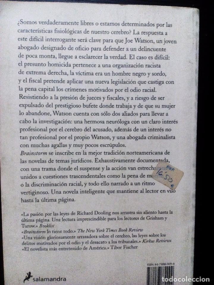 Libros de segunda mano: Brain Storm  Richard Dooling  Salamandra - Foto 4