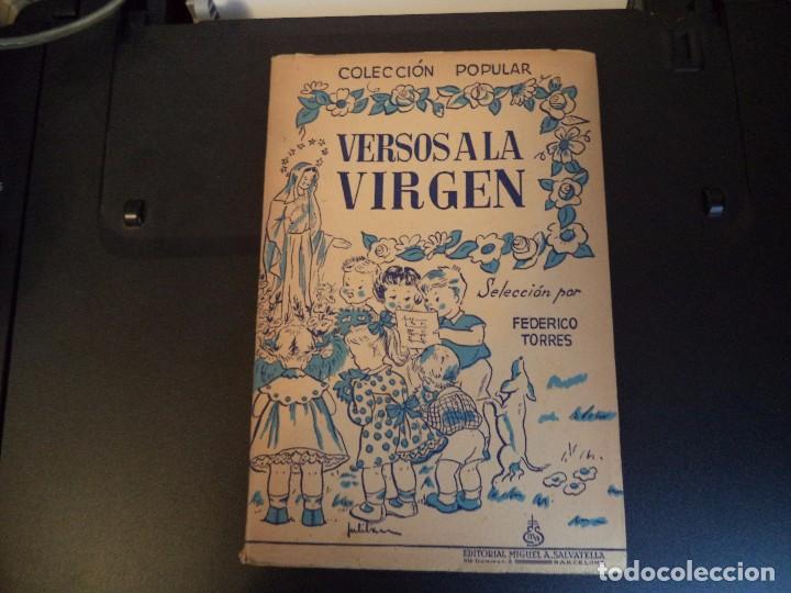 Libros de segunda mano: Libro Versos a la Virgen. - Foto 1