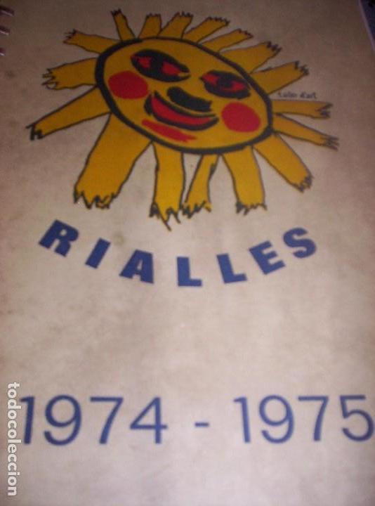Libros de segunda mano: RIALLES( 1974-1975 )- TEXTO EN CATALAN - - Foto 1