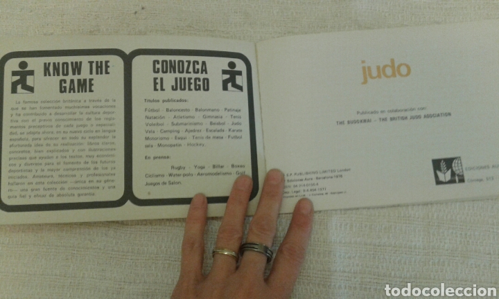 Libros de segunda mano: Judo. Ed. Aura 12. Conozca el juego. - Foto 2