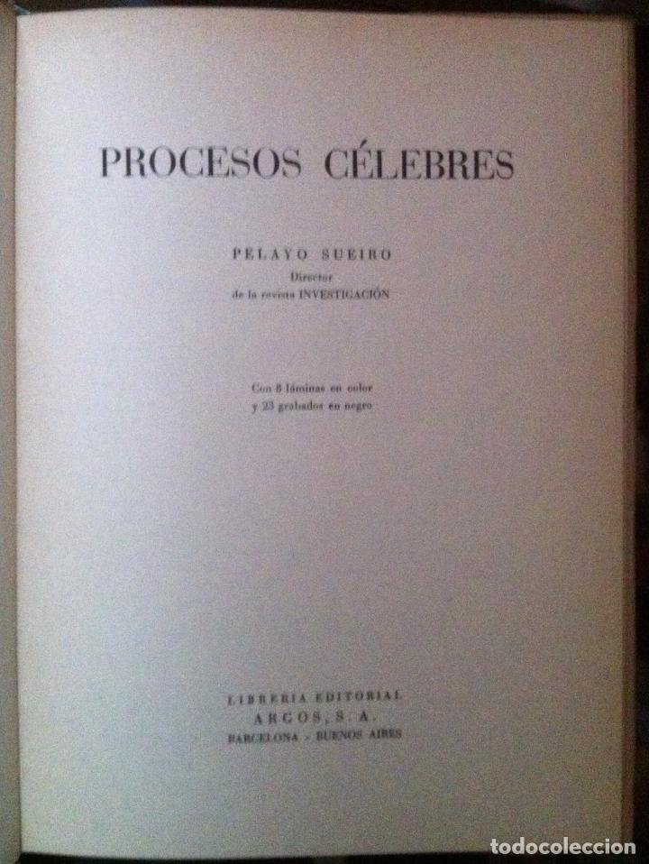 Libros de segunda mano: Pelayo Sueiro. Procesos c&eacute;lebres. 1950 - Foto 2