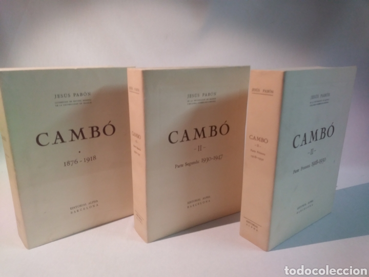 Libros de segunda mano: CAMB&Oacute;. 3 VOL&Uacute;MENES - Foto 1
