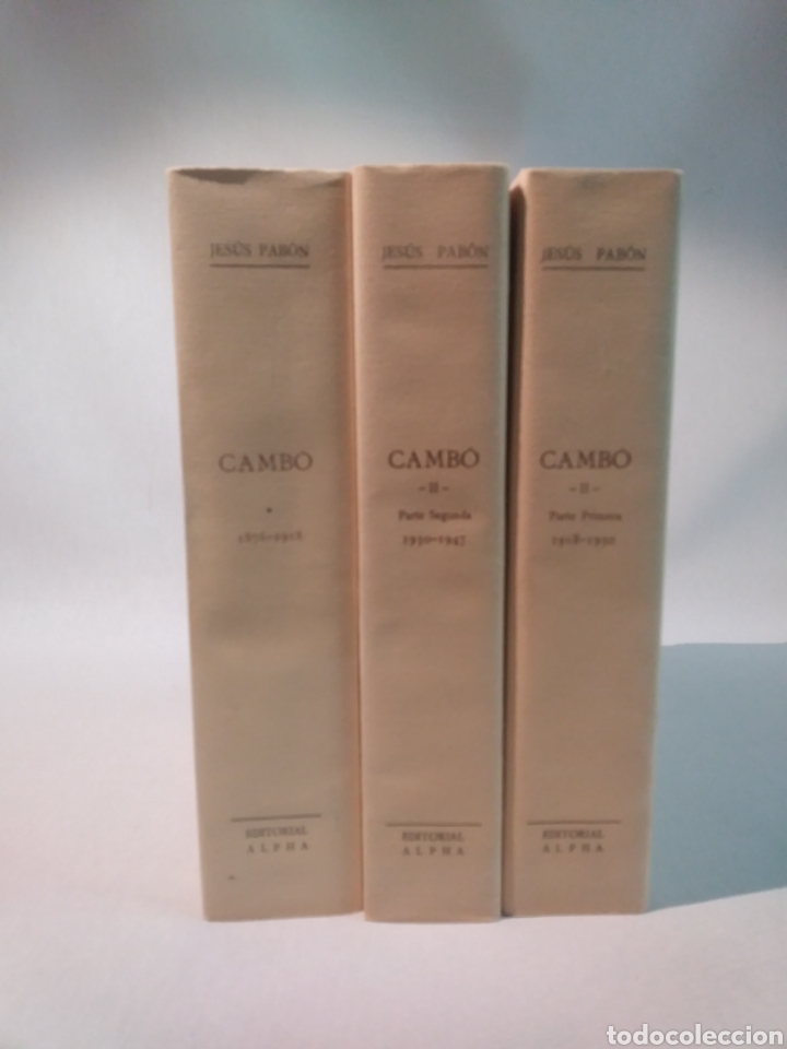 Libros de segunda mano: CAMB&Oacute;. 3 VOL&Uacute;MENES - Foto 2