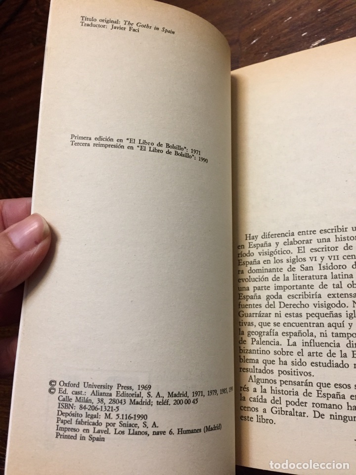 Libros de segunda mano: Libro Los godos en Espa&ntilde;a. E.A.Thompson. Alianza Editorial - Foto 4
