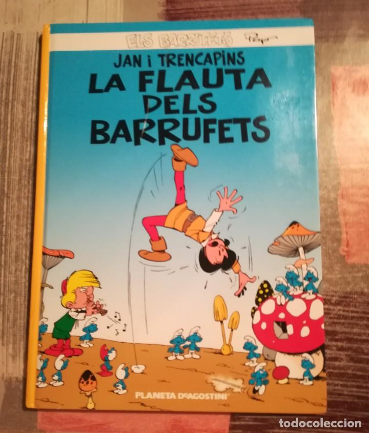 Libros de segunda mano: Jan i Trencapins. La flauta dels Barrufets - Peyo - en catal&agrave; - Foto 1