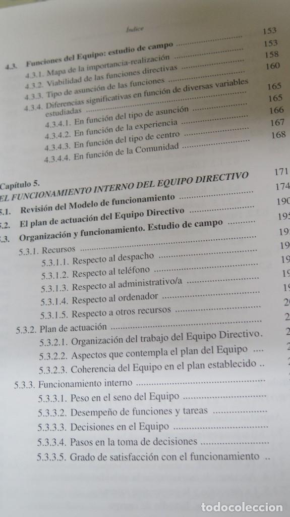 Libros de segunda mano: LOS EQUIPOS DIRECTIVOS DE LOS CENTROS DOCENTES. VV.AA - Foto 4