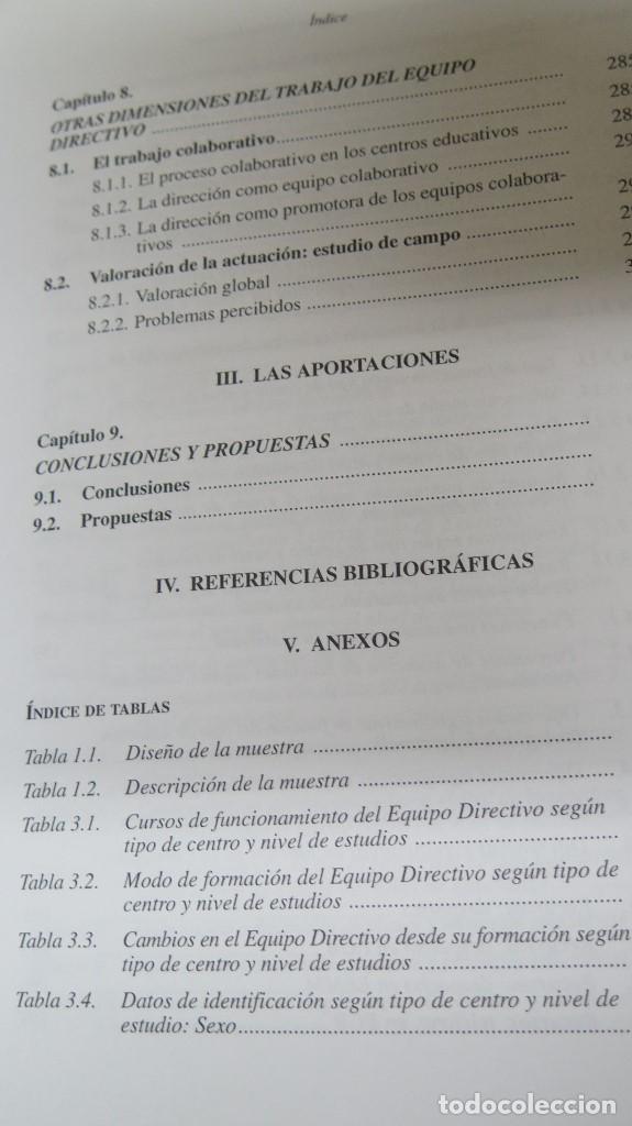 Libros de segunda mano: LOS EQUIPOS DIRECTIVOS DE LOS CENTROS DOCENTES. VV.AA - Foto 6