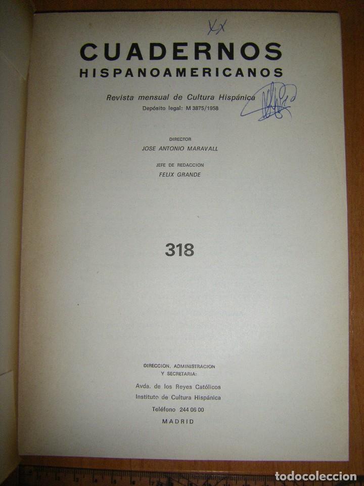Libros de segunda mano: Cuadernos Hispanoamericanos. 318 Diciembre 1976 - Foto 7