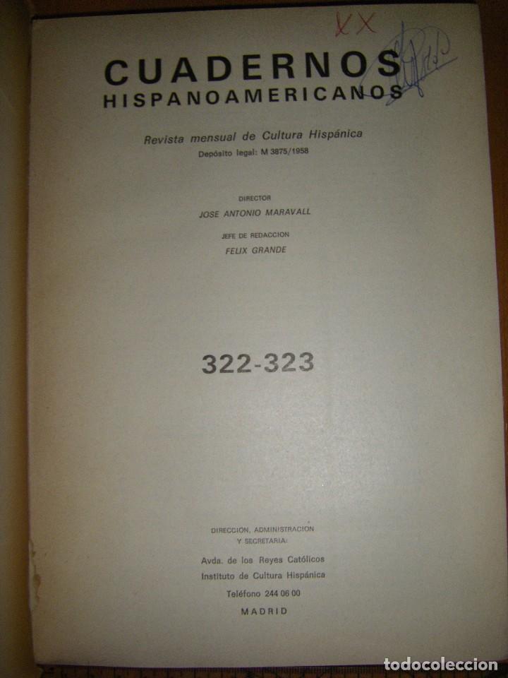 Libros de segunda mano: Cuadernos Hispanoamericanos. 322-323 Mayo 1977 - Foto 8