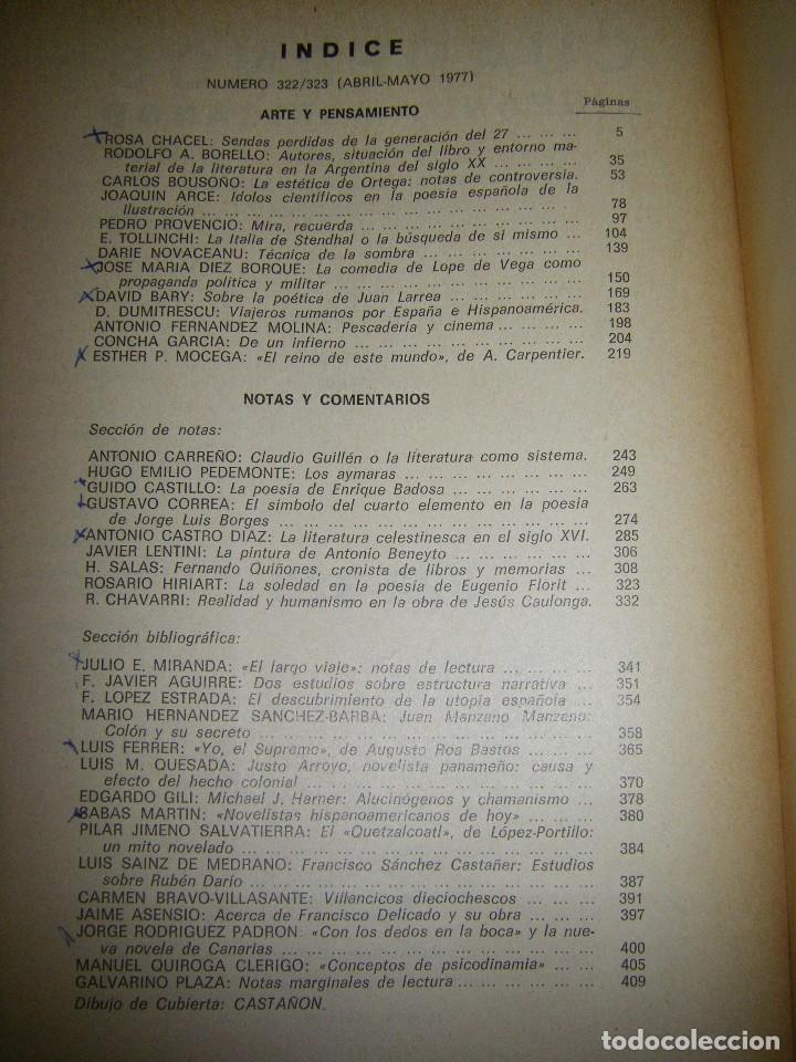 Libros de segunda mano: Cuadernos Hispanoamericanos. 322-323 Mayo 1977 - Foto 9
