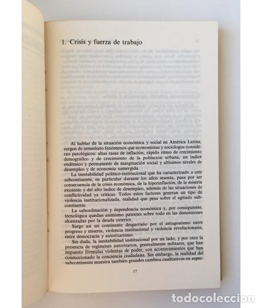 Libros de segunda mano: SINDICATO Y PODER EN AM&Eacute;RICA LATINA. CUEVAS, Alberto. Alianza Editorial. 1990. - Foto 3