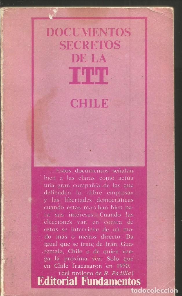 Libros de segunda mano: DOCUMENTOS SECRETOS DE LA ITT CHILE. FUNDAMENTOS - Foto 1
