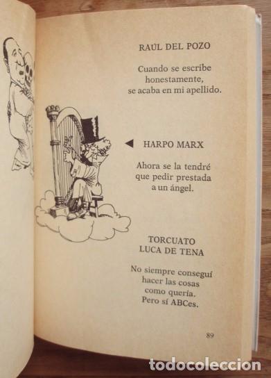 Libros de segunda mano: Epitafios - COLL, Jos&eacute; Luis - Foto 2