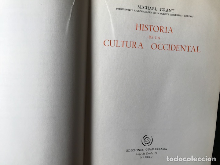 Libros de segunda mano: Historia de la cultura occidental. Michael Grant - Foto 2