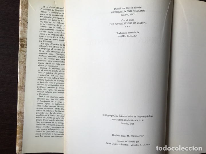 Libros de segunda mano: Historia de la cultura occidental. Michael Grant - Foto 3