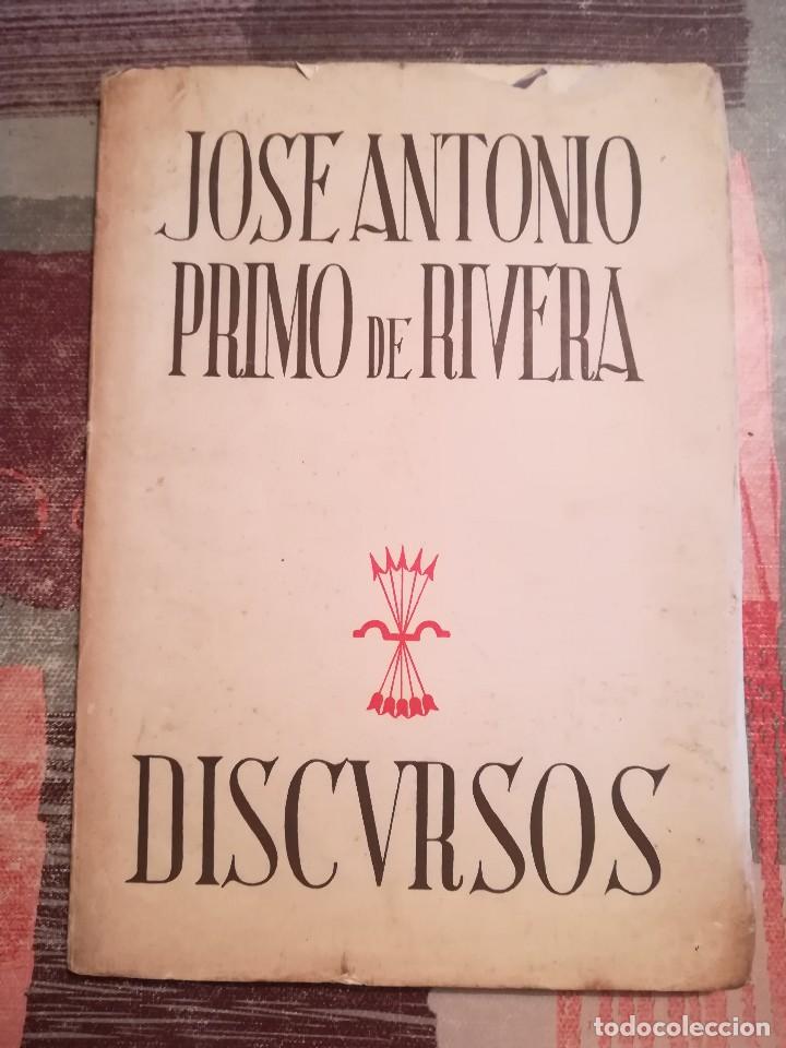 Libros de segunda mano: Discursos - Jos&eacute; Antonio Primo de Rivera - 1938 - Foto 1