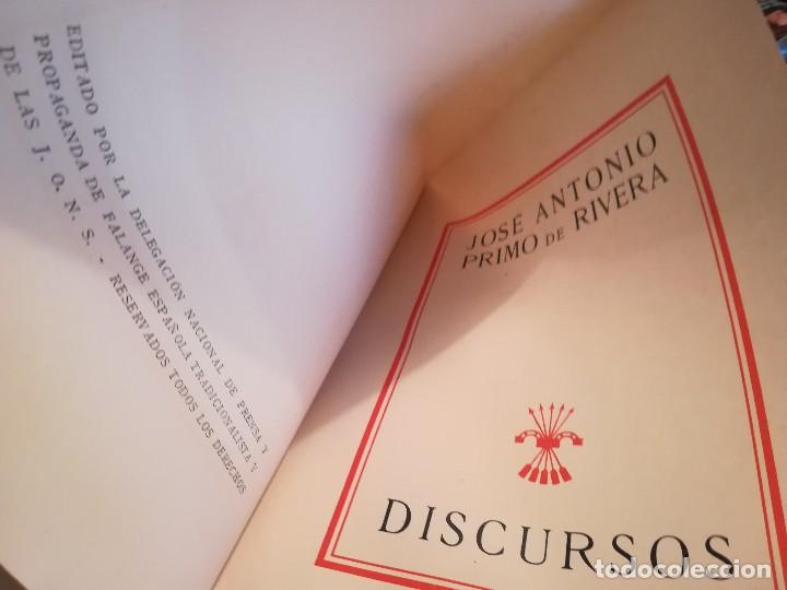 Libros de segunda mano: Discursos - Jos&eacute; Antonio Primo de Rivera - 1938 - Foto 7