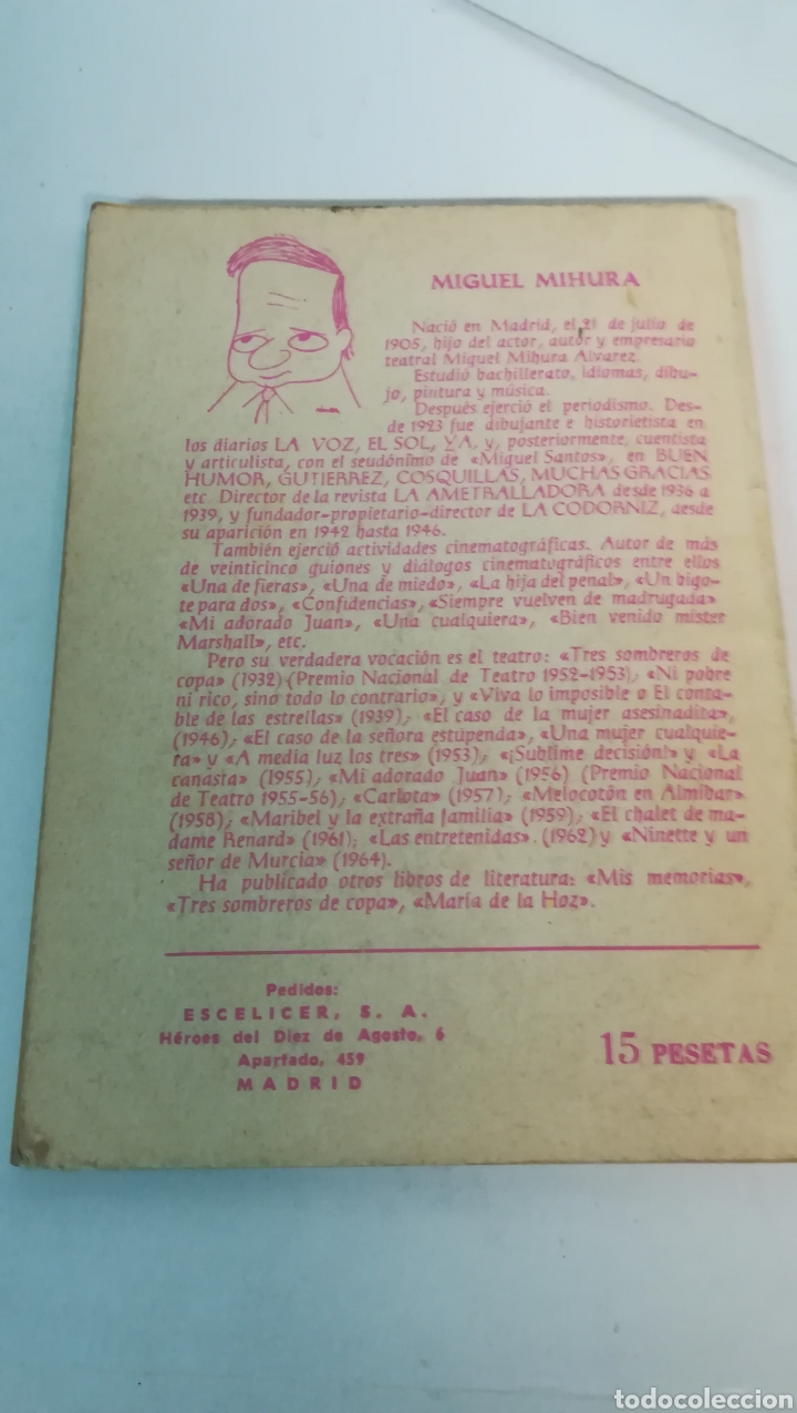 Libros de segunda mano: Melocot&oacute;n en alm&iacute;bar, de Miguel de Miura - Foto 4
