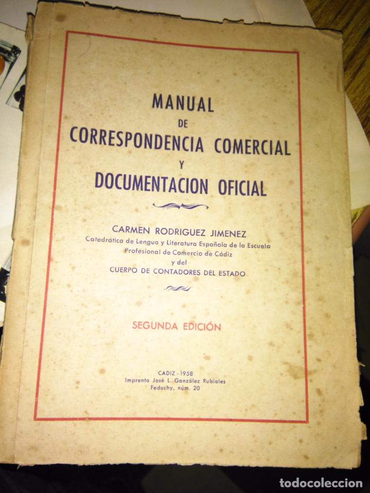 Libros de segunda mano: correspondencia comercial y documentaci&oacute;n oficial. cadiz 1958 - Foto 1