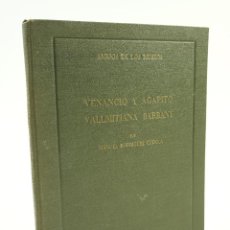 Libros de segunda mano: VENANCIO Y AGAPITO VALLMITJANA, MANUEL RODRIGUEZ CODOLA, 1947, AMIGOS DE LOS MUSEOS. 18X25CM