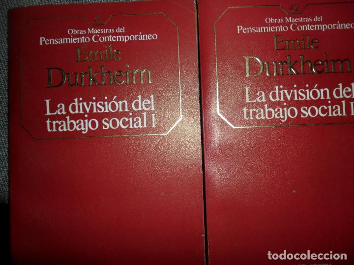 la división del trabajo social, emile durkheim, Comprar