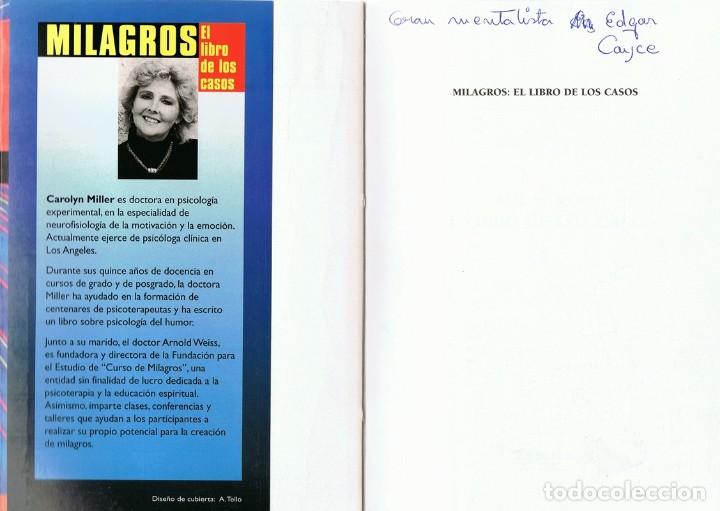 Libros de segunda mano: MILAGROS EL LIBRO DE LOS CASOS CAROLYN MILLER - Foto 2
