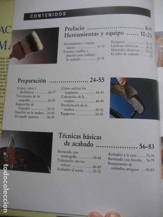 Libros de segunda mano: Gu&iacute;a de los acabados en madera. 1998. Libros Cupula. Derrick Crump. - Foto 3