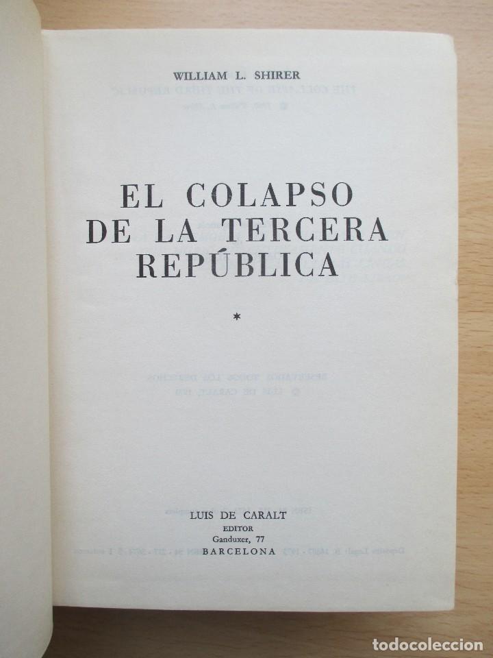 Libros de segunda mano: El colapso de la Tercera Rep&uacute;blica, de William L. Shirer - Foto 4