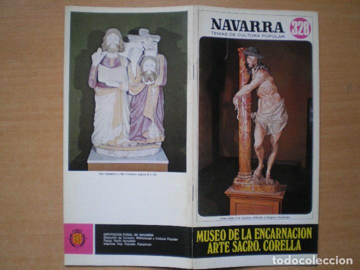 Libros de segunda mano: NAVARRA. TEMAS DE CULTURA POPULAR N&ordm; 328. MUSEO DE LA ENCARNACI&Oacute;N ARTE SACRO, CORELLA.