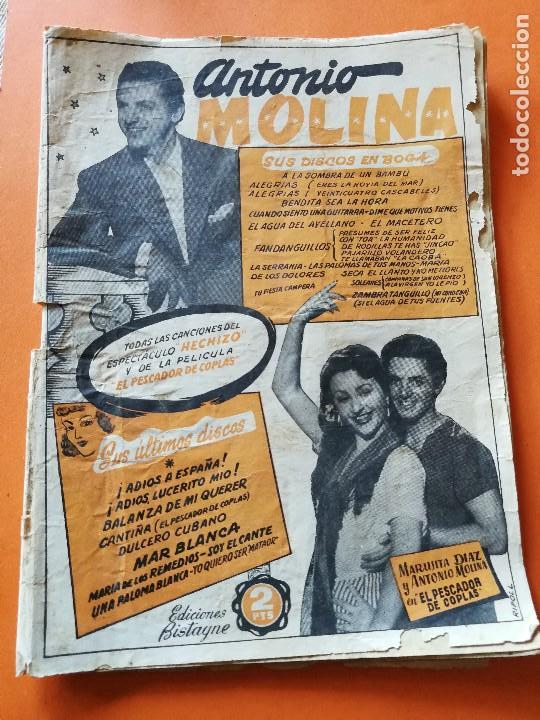 Libros de segunda mano: ANTIGUO CANCIONERO. ANTONIO MOLINA. EDICIONES BISTAGNE. - Foto 1