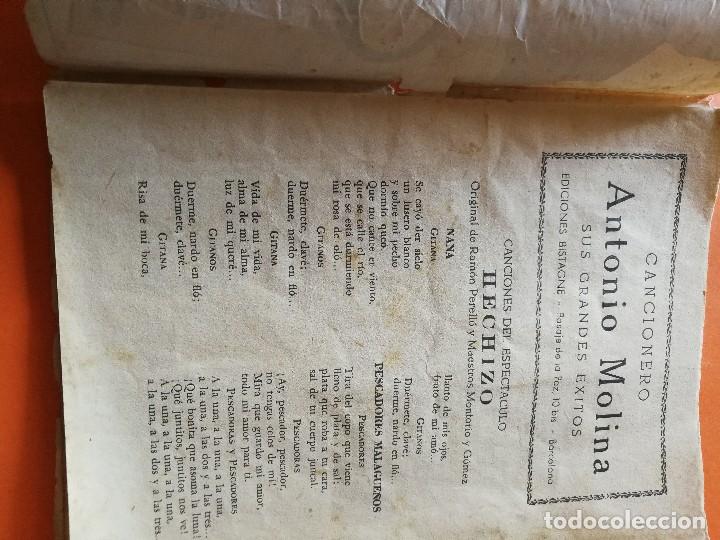 Libros de segunda mano: ANTIGUO CANCIONERO. ANTONIO MOLINA. EDICIONES BISTAGNE. - Foto 2