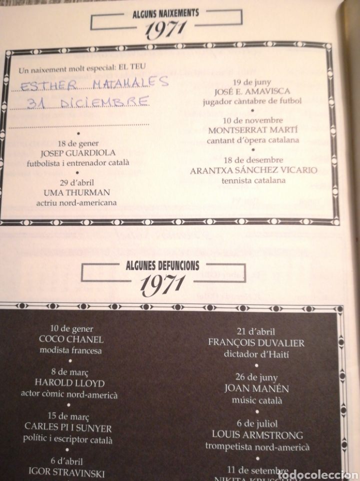 Libros de segunda mano: 1971 Lany que tu vas n&eacute;ixer - en catal&agrave; - Foto 3