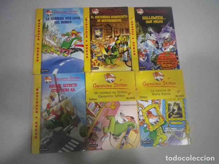 Libros de segunda mano: 6 LIBROS GERONIMO STILTON 4 EDITORIAL DESTINO Y 2  EL PAIS - Foto 1